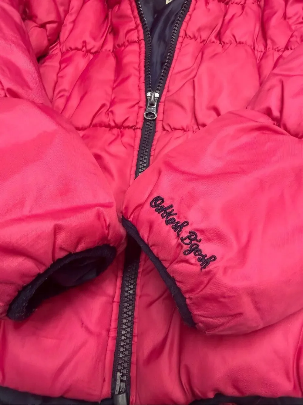 OshKosh B'gosh Puffer Jacket, Size Girl’s 7 in good shape! Warm pink OshKosh B